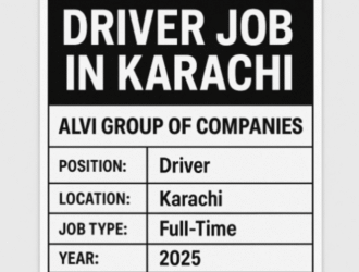 Driver Job in Karachi – Alvi Group of Companies (2025)