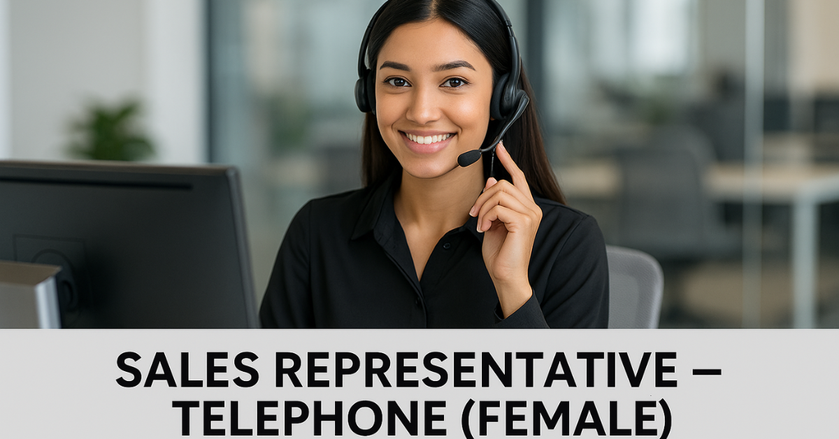 Sales Representative – Telephone (Female) Job in Lahore